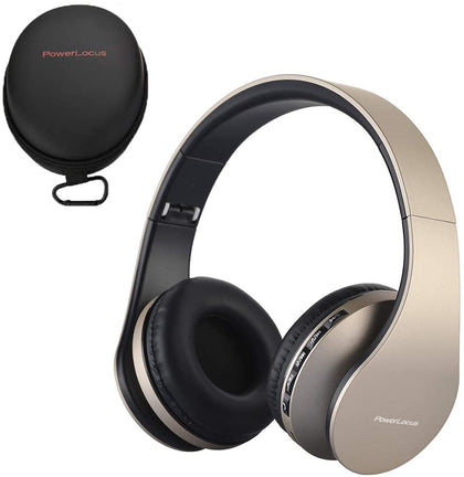 PowerLocus Wireless Bluetooth Over-Ear Stereo Foldable Headphones - mazz land