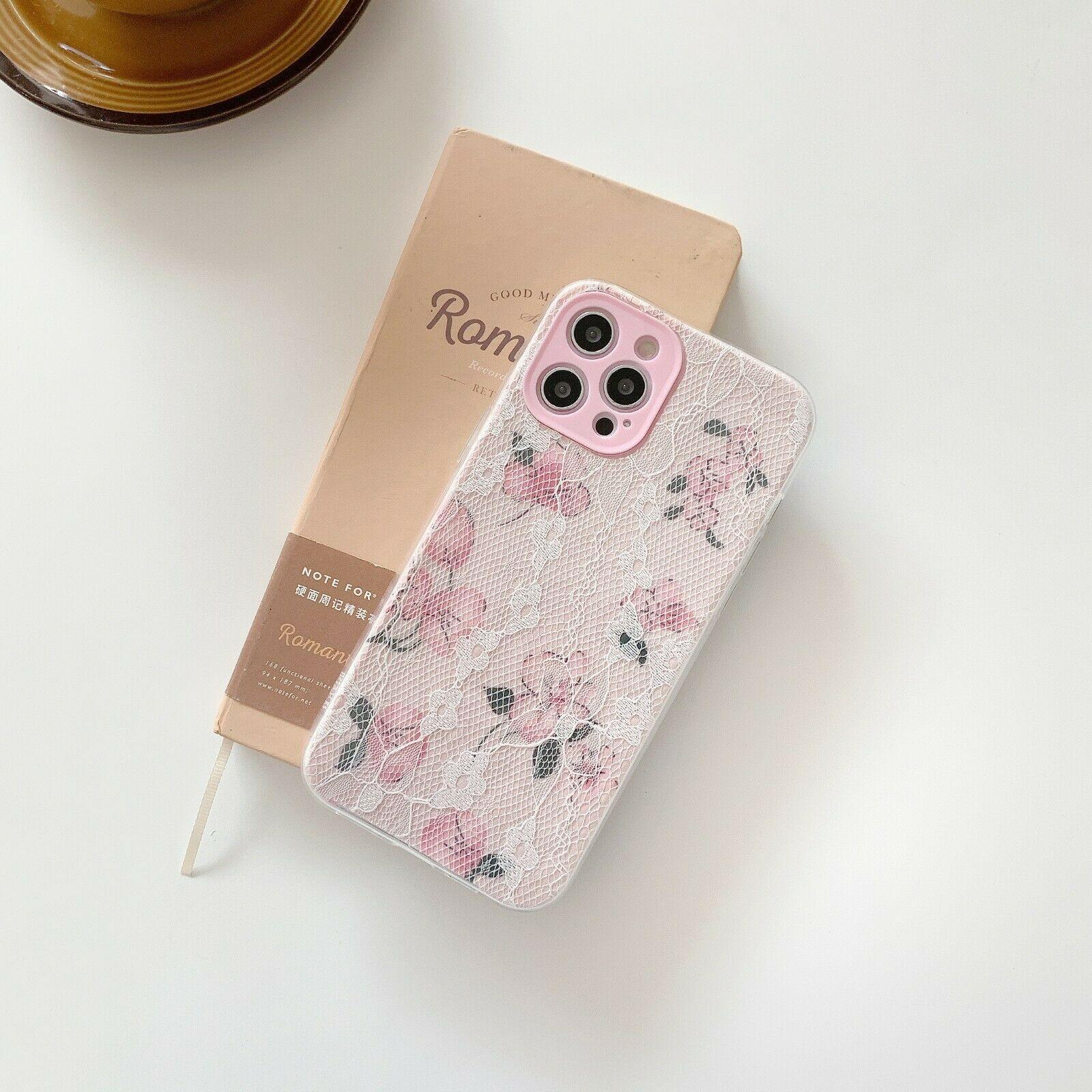 iPhone Cute Flower Shockproof TPU Soft Case Cover