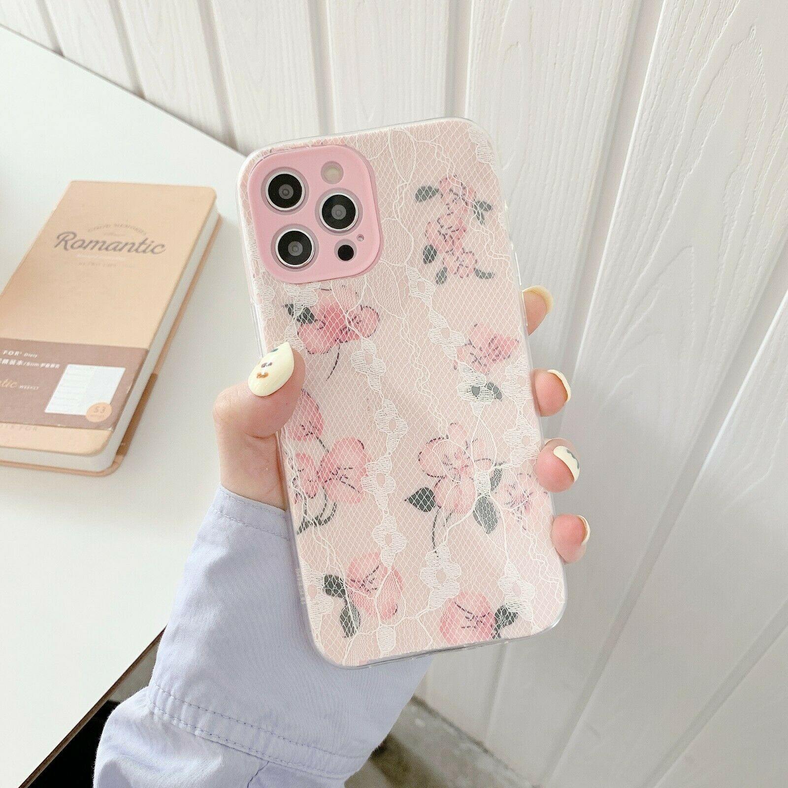 iPhone Cute Flower Shockproof TPU Soft Case Cover