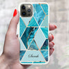 iPhone Personalised Marble Phone Case Cover