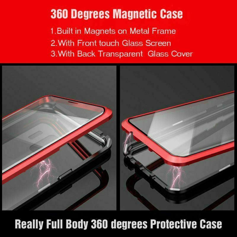 Samsung Double Sided Glass 360° Metal MAGNETIC Case
