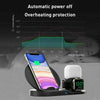 3in1 Wireless Charger 10W Fast Charging Dock